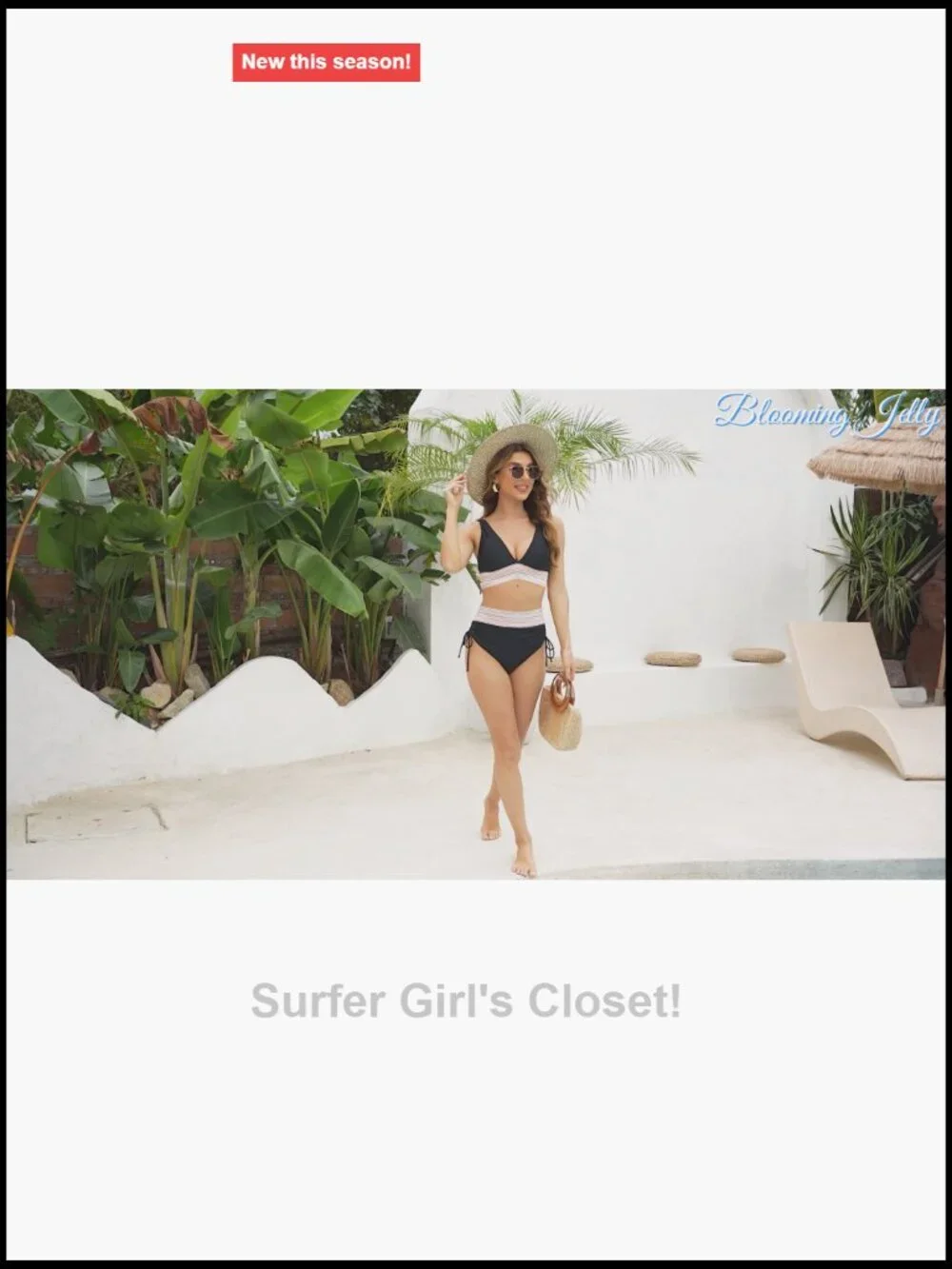 High Waisted Tummy Control Bikini Set Two Piece Drawstring Bathing Suit